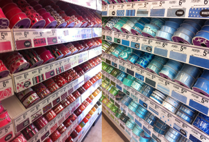 Ribbons of Colour at Michaels