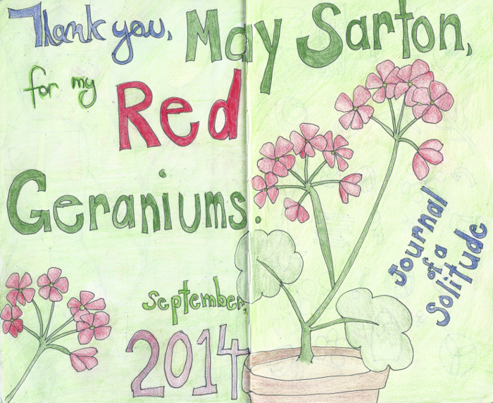 May Sarton & Geraniums