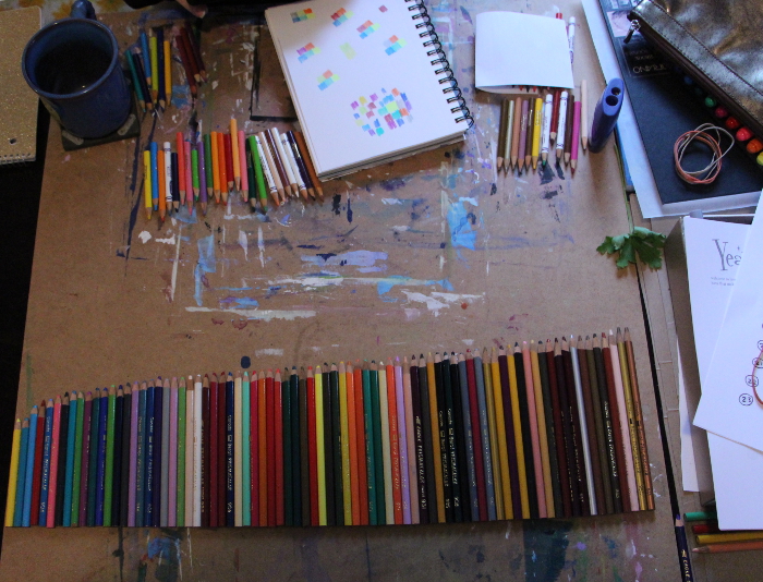 Sizing Coloured Pencils