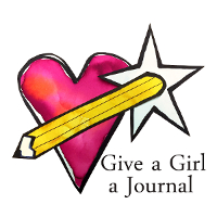 Give a Girl a Journal Badge Red